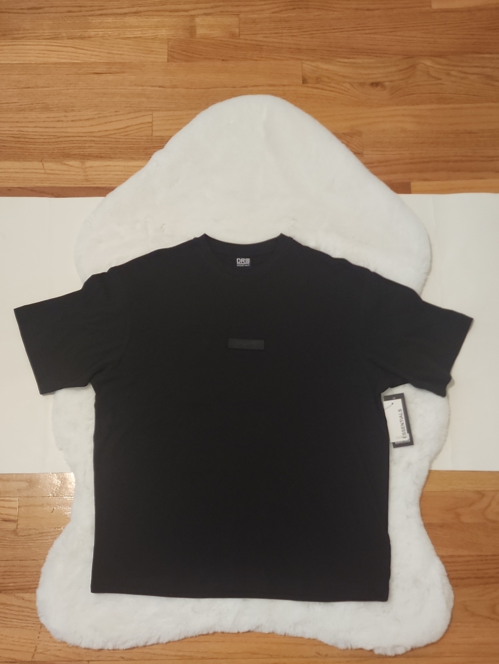 Men's Black Short-Sleeve Crew Tee - Minimal Logo